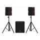 Audibax Seattle 1000 Black – Sistema Line Array Activo 2.1