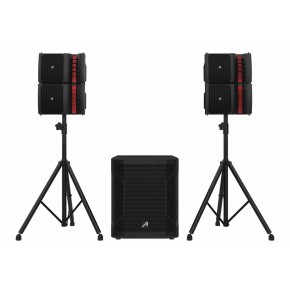 Alquiler Pack PA Audibax Seattle 500 + Seattle 1000 + Mesa + Micrófonos (Con Técnico)